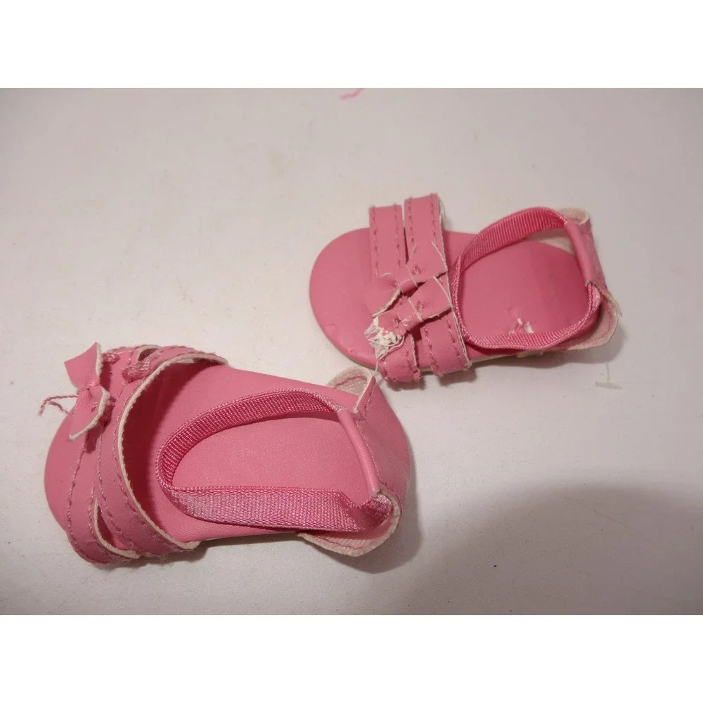 American Girl Doll Pink Love Dress Outfit with Sandals 2014-2017